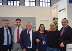 Stand de Hispa Group con Alberto Fenollar, José Miguel Ruiz, Driss Khalifa, Nuri Iniesta y el director Gines Garcia. 